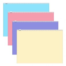 POCHETTE AVEC ZIP FIZZY PASTEL A4+ - ERICHKRAUSE