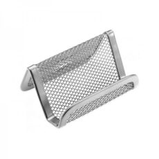 SUPPORT CARTE VISITE MÉTAL - GRIS