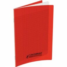 CAHIER PIQUE A4 21*29.7M ROUGE 96PAGES PM
