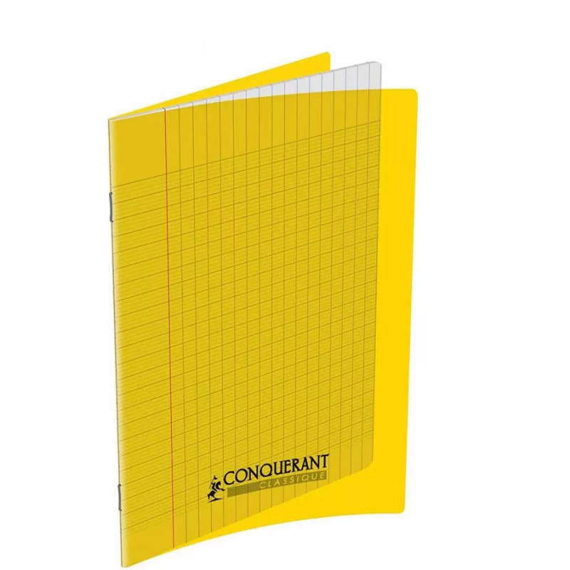 CAHIER PIQUE A4 21*29.7M JAUNE 96PAGES PM - 90GR