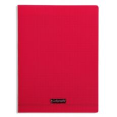 CAHIER PIQUE 192 PAGES GM 24*32 ROUGE - 90GR CALLIGRAPHE