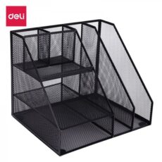 PORTE REVUE METAL 3 COMPARTIMENTS +ORGANISATEUR NOIR - 79075
