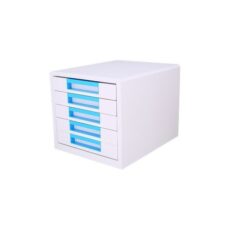 BLOC 5 TIROIRS BLEU/BLANC -EZ01033