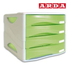 BLOC DE 4 TIROIRS TRANSP SMILE ARDA - VERT