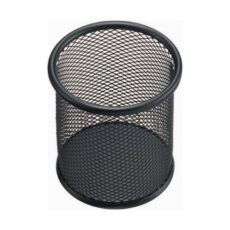 POT A STYLOS CIRCULAIRE METAL NOIR