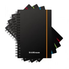 CARNET AVEC SPIRALE A ELASTIQUE A6 SQUARED 80 FEUILLES PP 5/5 - ERICHKRAUSE