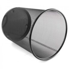 CORBEILLE A PAPIER METAL MOYEN MODELE - NOIR E9190