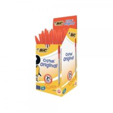 PAQUET DE 50 STYLOS CRISTAL MEDIUM BIC ROUGE