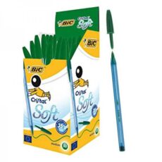PAQUET DE 50 STYLOS CRISTAL SOFT VERT