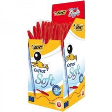 PAQUET DE 50 STYLOS CRISTAL SOFT ROUGE