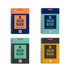 CARNET AVEC SPIRALE A6+ NOTEPAD 60 FEUILLES PP 5/5 - ERICHKRAUSE