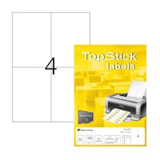 ETIQUETTE BLANCHE A4/4 TOP STICK