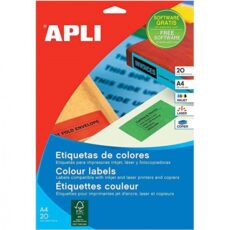 ETIQUETTE FLUORESCENT ROUGE 64X33,9MM