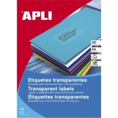 ETIQUETTE TRANSLUCIDE A4/1 - PAQUET DE 20