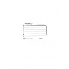 CARNET BON POUR SIMPLE 100F