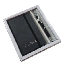BLOC NOTE 9*14.5 CM + STYLO IN BOX PIERRE CARDIN
