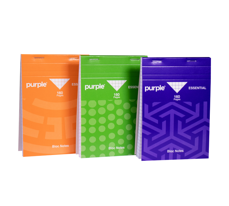 BLOC NOTE A7 160 PAGES PURPLE