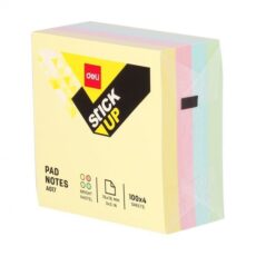 STICK NOTE 76X76 CUBE COULEUR PASTEL ASSORTIS