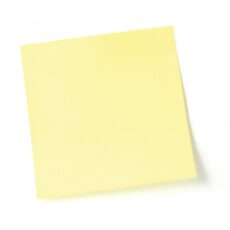 STICK NOTE 76*76 MM 100 FEUILLES - JAUNE PASTEL