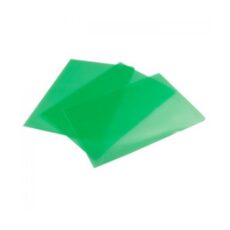 LOT DE 10 CHEMISE COIN EN PP TRANSLUCIDE COLORPROTRCT - VERT