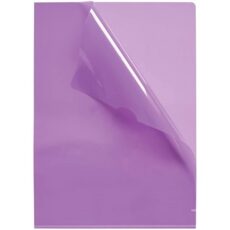 LOT DE 10 CHEMISE COIN EN PP TRANSLUCIDE COLORPROTECT - VIOLET