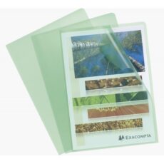 LOT DE 10 CHEMISES A COIN EXACOMPTA A4 PP GRAINEE VERT