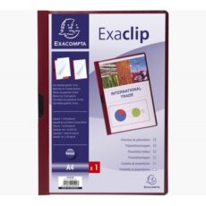 CHEMISE A CLIP EXACOMPTA A4+ BORDEAUX