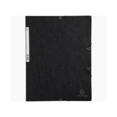 CHEMISE A 3 RABATS EXACOMPTA CARTONNEE - NOIR