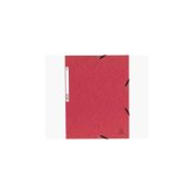 CHEMISE A 3 RABATS EXACOMPTA CARTONNEE- ROUGE