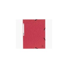 CHEMISE A 3 RABATS EXACOMPTA CARTONNEE- ROUGE