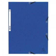 CHEMISE A 3 RABATS EXACOMPTA CARTONNEE- BLEU