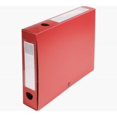 BOITE D'ARCHIVE EXACOMPTA A PRESSION PP DOS 60 ROUGE