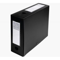 BOITE D'ARCHIVE EXACOMPTA A PRESSION PP DOS 100 NOIR