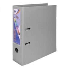 CLASSEUR A LEVIER EXPERT DOS 80Mm AVEC RENFORT METALLIQUE - A4 - GRIS
