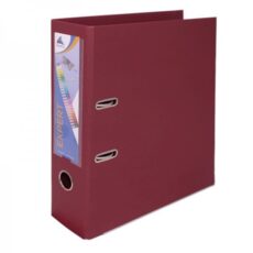 CLASSEUR A LEVIER EXPERT DOS 80Mm AVEC RENFORT METALLIQUE - A4 - BORDEAU