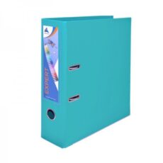 CLASSEUR A LEVIER EXPERT DOS 80Mm AVEC RENFORT METALLIQUE - A4 - BLEU TURQUOISE