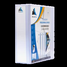 CLASSEUR PERSONNALISABLE EN PVC EVIDENCE D50 -DOS 75MM BLANC