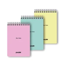 BLOC NOTE WIRO PP PASTEL A5 PURPLE 5/5