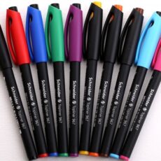 POCHETTE DE 10 FEUTRES POINTE FINE SCHNEIDER TOPLINER 967 ASSORTIES