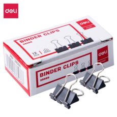 BOITE DE 12 CLIPS 15MM NOIR - E38566