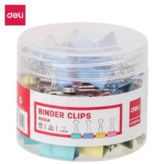 BOITE DE 40 CLIPS 19 MM COULEUR - 8555