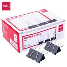 BOITE DE 12 CLIPS 41MM NOIR - E38562
