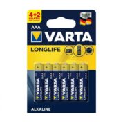 6X PILES AAA VARTA LONGLIFE LR03 1.5V - 5306