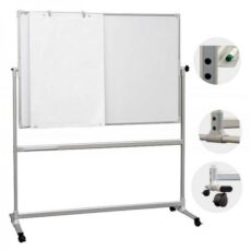 TABLEAU BLANC DOUBLE FACE PIVOTANT 180X120