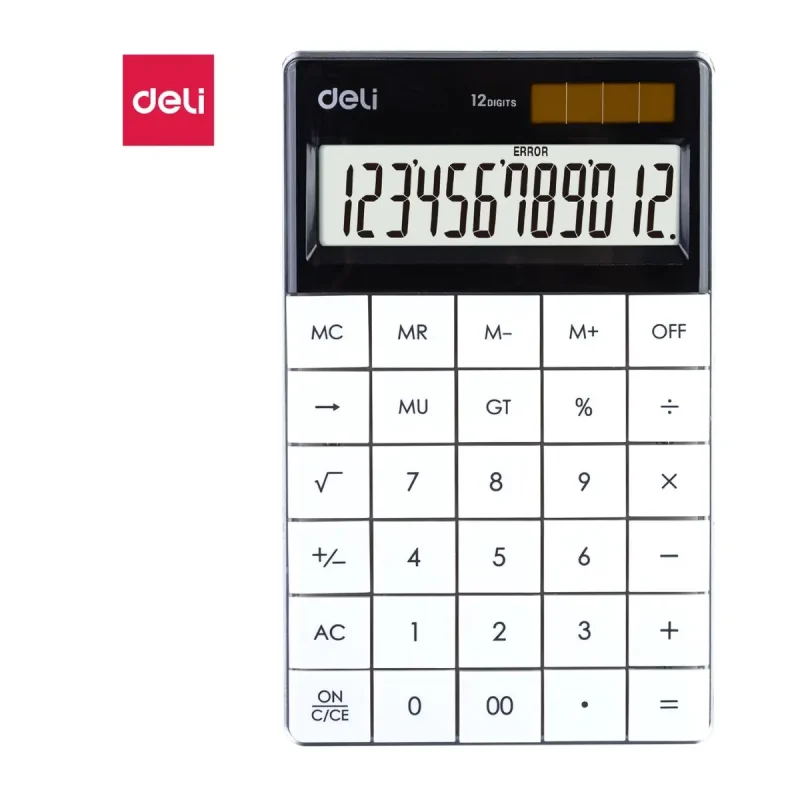 CALCUL 12 DIGIT BLANC E1589 - Deli