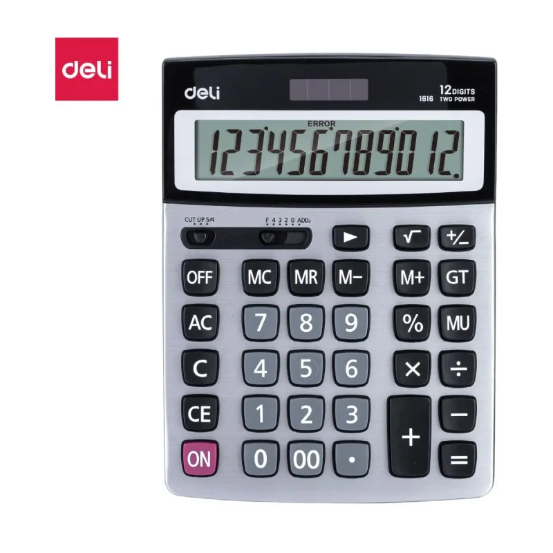 CALCUL 12 DIGIT CORE METAL E1616 - Deli