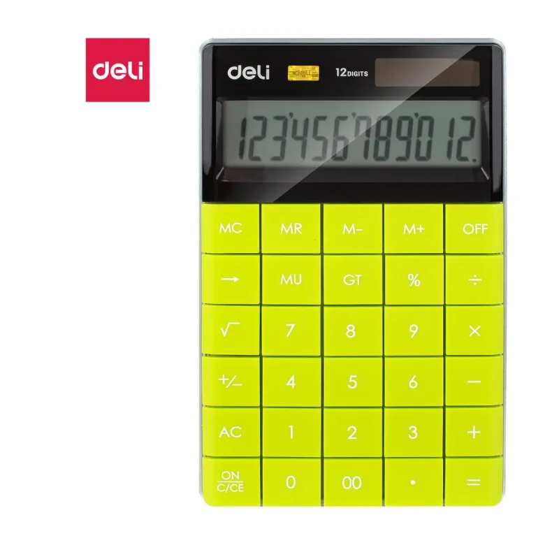 CALCUL 12 DIGIT VERT E1589 - Deli