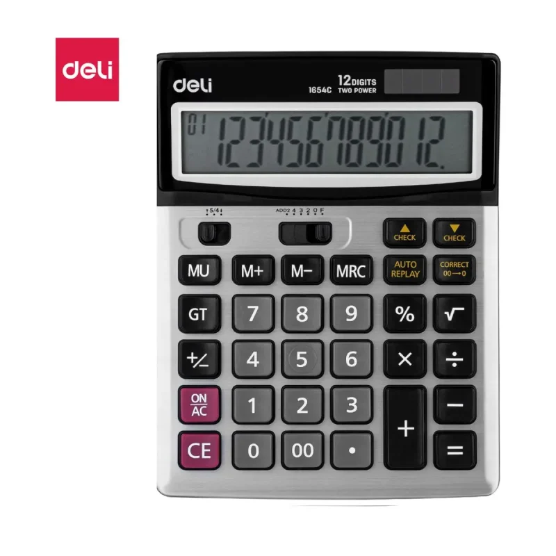 CALCUL 12 DIJIT METAL E1654C - Deli