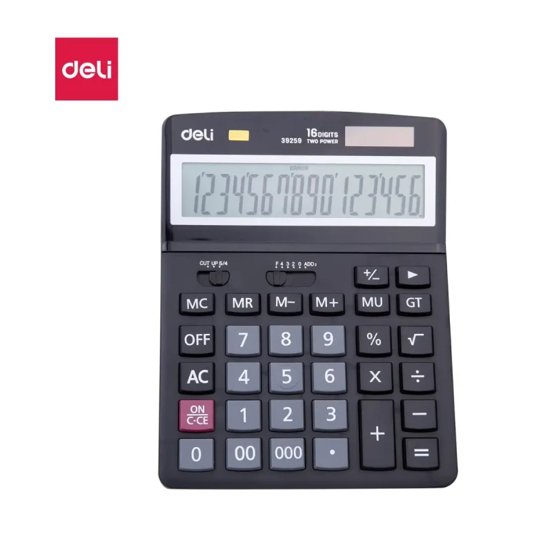 CALCUL 16 DIGIT EASY NOIR E39259 - Deli
