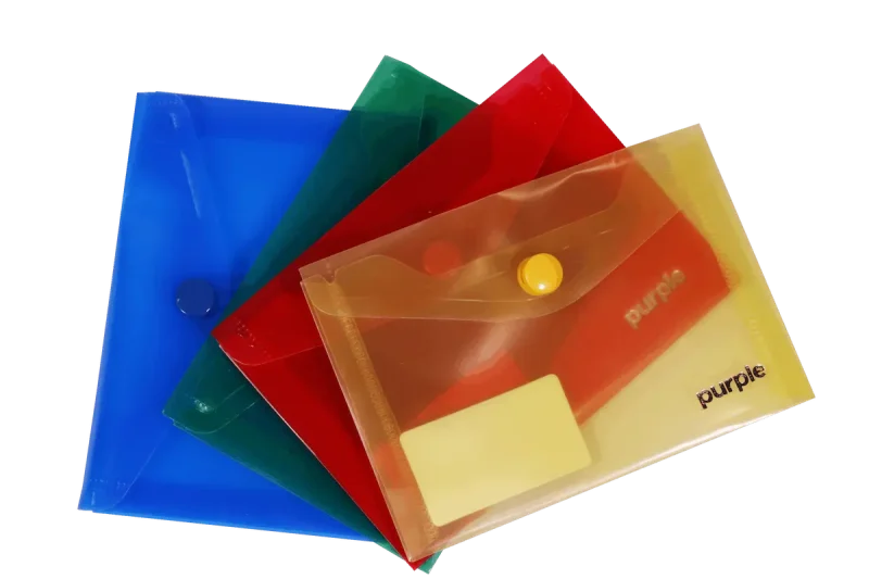 Pochette à bouton PP Translucide A7 Colorprotect
